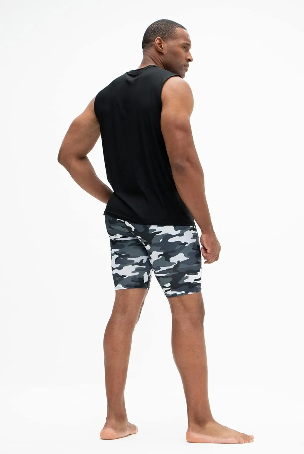 DEVOPS 3 or 5 Pack Compression Shorts Men Spandex Sport Shorts Athletic Workout Running Performance Baselayer Underwear