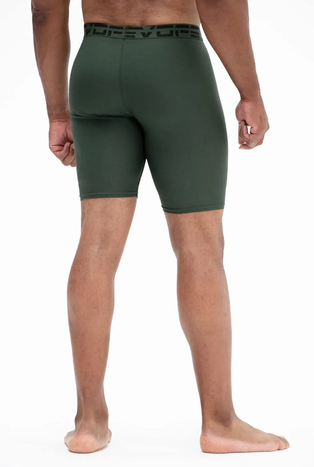 DEVOPS 3 or 5 Pack Compression Shorts Men Spandex Sport Shorts Athletic Workout Running Performance Baselayer Underwear