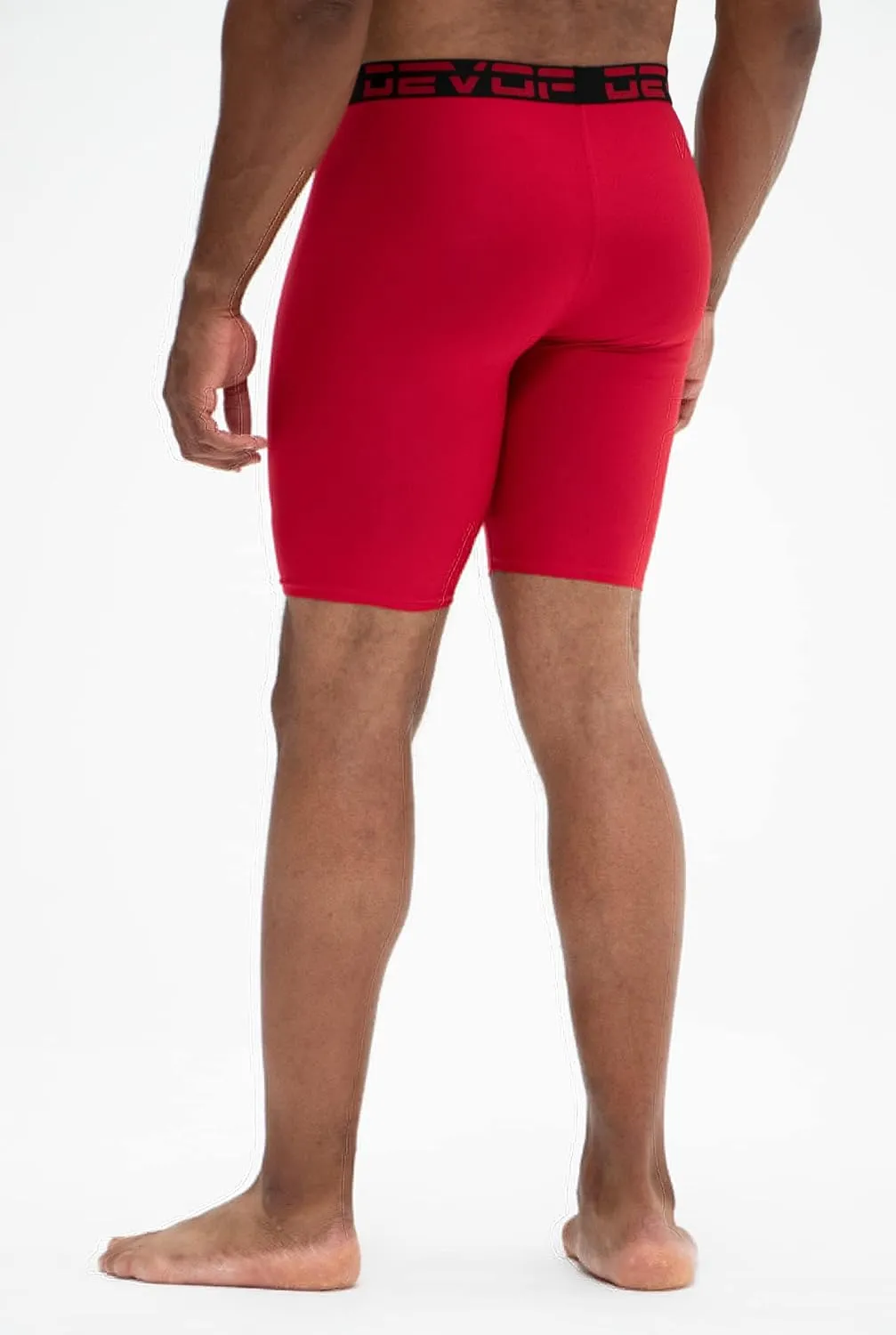 DEVOPS 3 or 5 Pack Compression Shorts Men Spandex Sport Shorts Athletic Workout Running Performance Baselayer Underwear