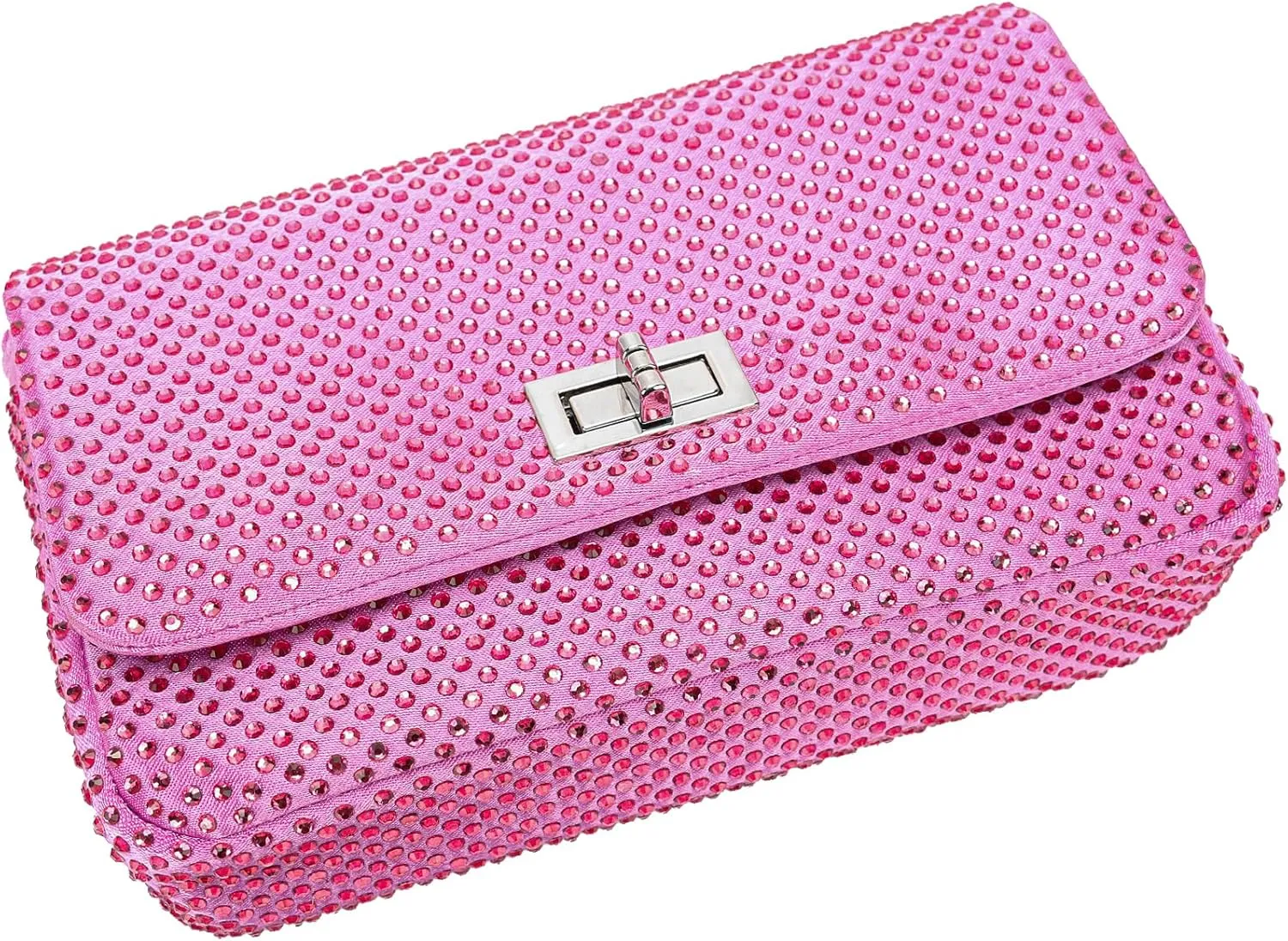 Dexmay Classic Flap Crystal Bag Small Evening Clutch Handbag Party Rhinestone Purse