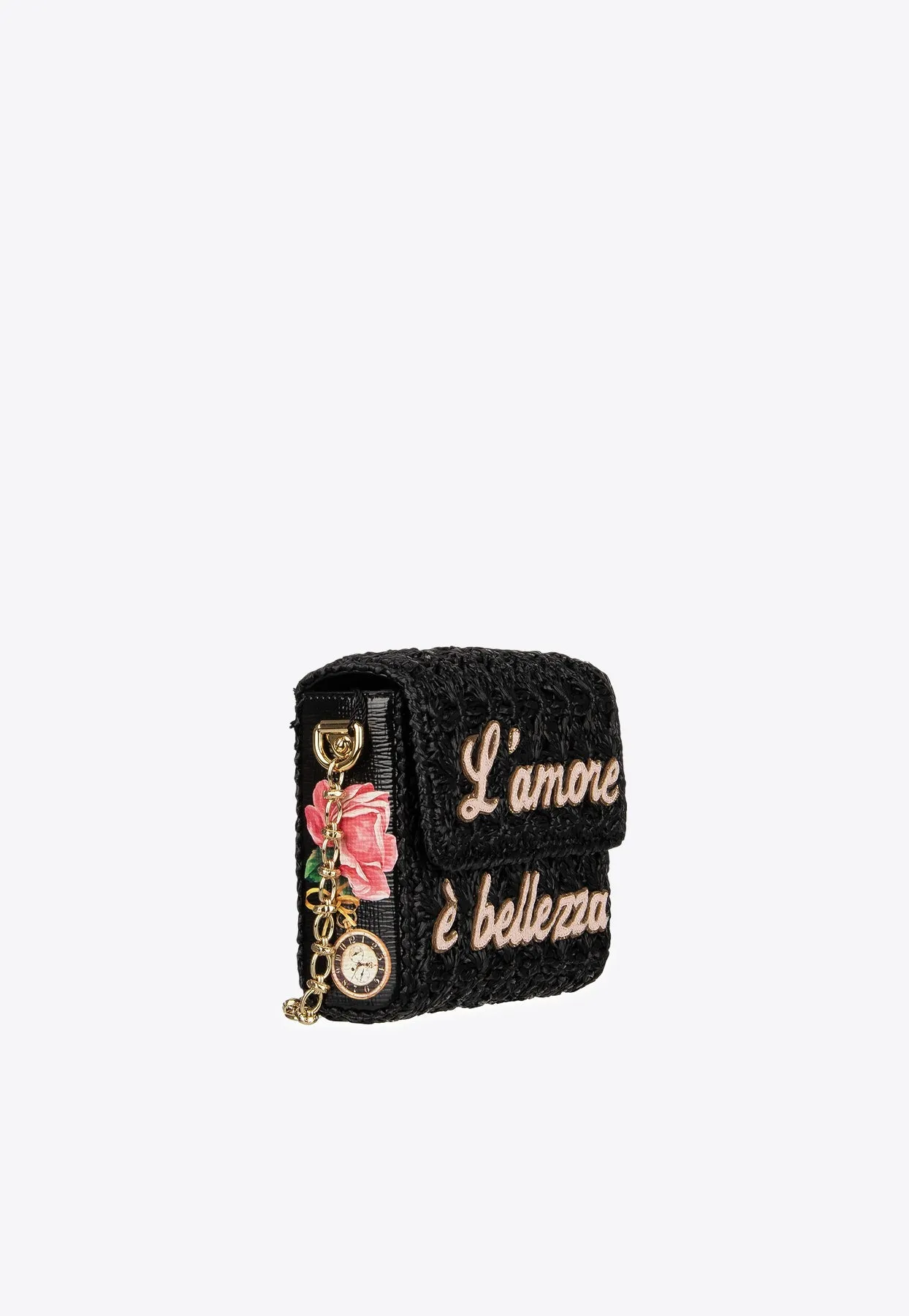 DG Millennials L'amore è Bellezza Woven Crossbody Bag