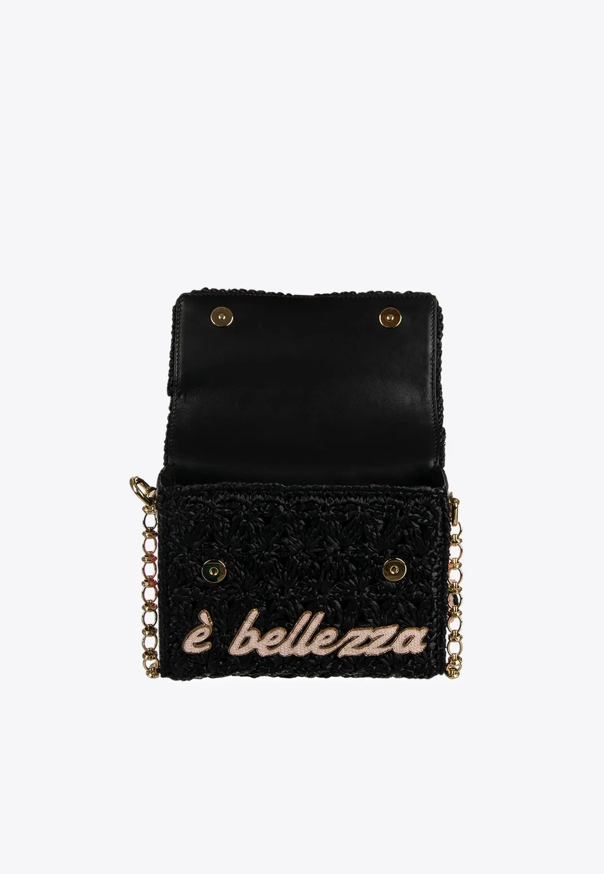 DG Millennials L'amore è Bellezza Woven Crossbody Bag