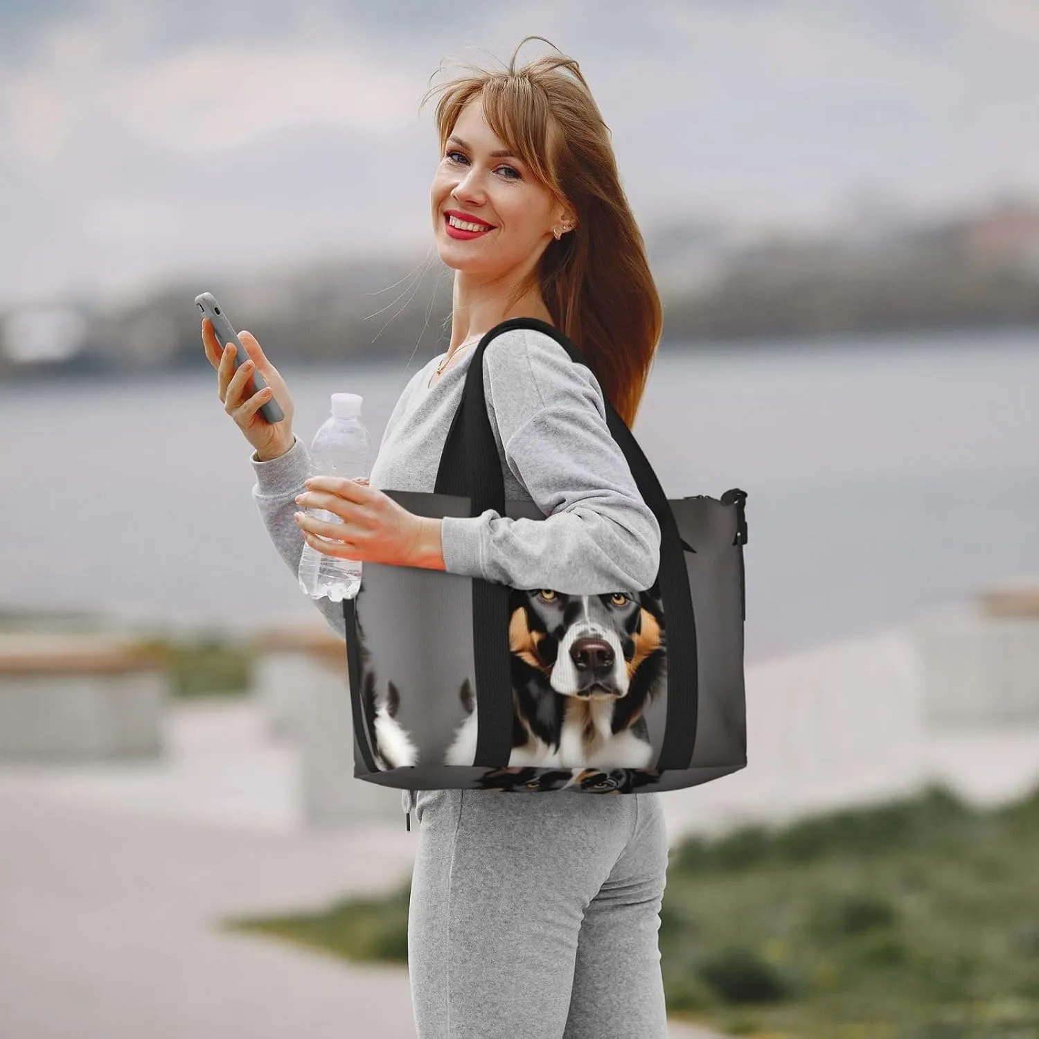 Dog Breed Travel Bags, Weekender Carry On For Women, Sports Gym Bag, Workout Duffel Bag,Overnight