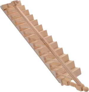DOITOOL Home Decor Home Accessories Miniature Staircase Stairs 1:12 Scale Dollhouse Stairs Wooden Handrail Dollhouse Wooden Furniture Dollhouse Accessories (Right) Home Decor Home Accessories