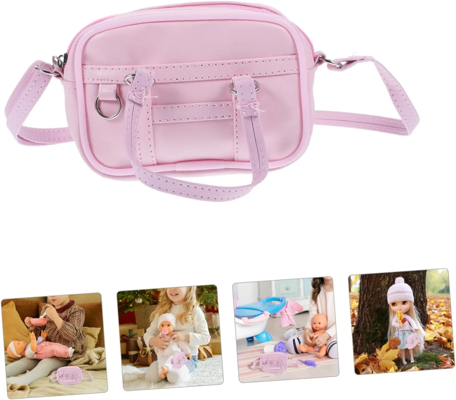 Doll Handbag Doll Purse Accessory for Dress Up Crossbody for Dolls Ideal for Doll Clothes and Accessories for Doll Playtime and Imaginative Fun
