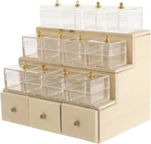 Dollhouse Candy Display Box Miniature Wooden Drawer Shelf Model Mini Cabinet Fruit Display Rack Furniture Accessories 1: 12 Doll House Decor