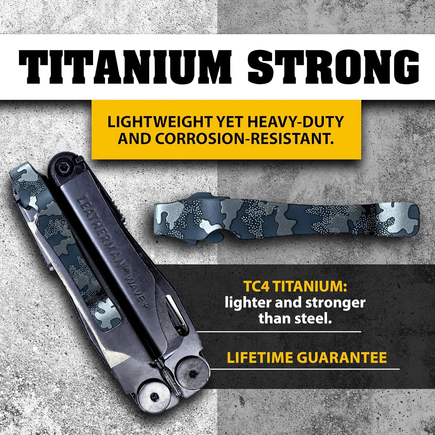 Donk! Pocket Clips for Wave & Surge | Titanium TC4 | Quick Release | Extra Carry Options - 'Camo Dark'