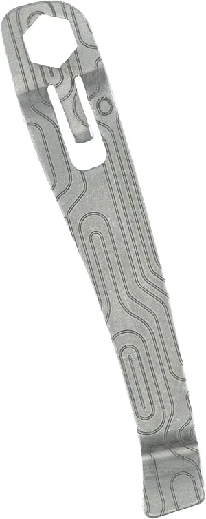 Donk! Titanium Pocket Clip. Made for Leatherman Wingman & Leatherman Sidekick. 5 Designs to Customize Your Multi-Tool. Extra Carry Options 'Norwegian Wood Black Etch'
