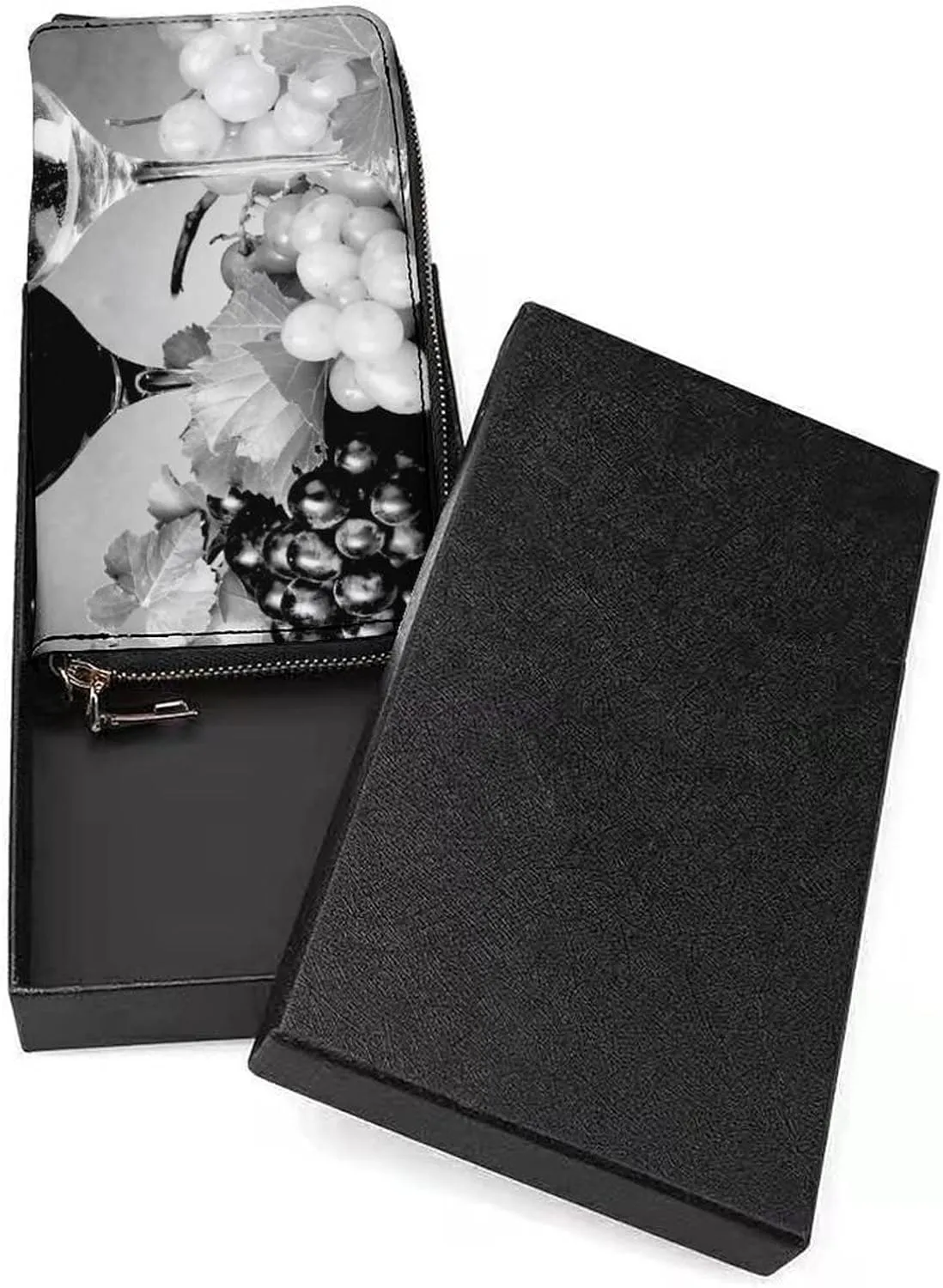 Donnapink Long Clutch Wallet, Long Handbag with Wristlet Strap, PU Leather Zip Purse