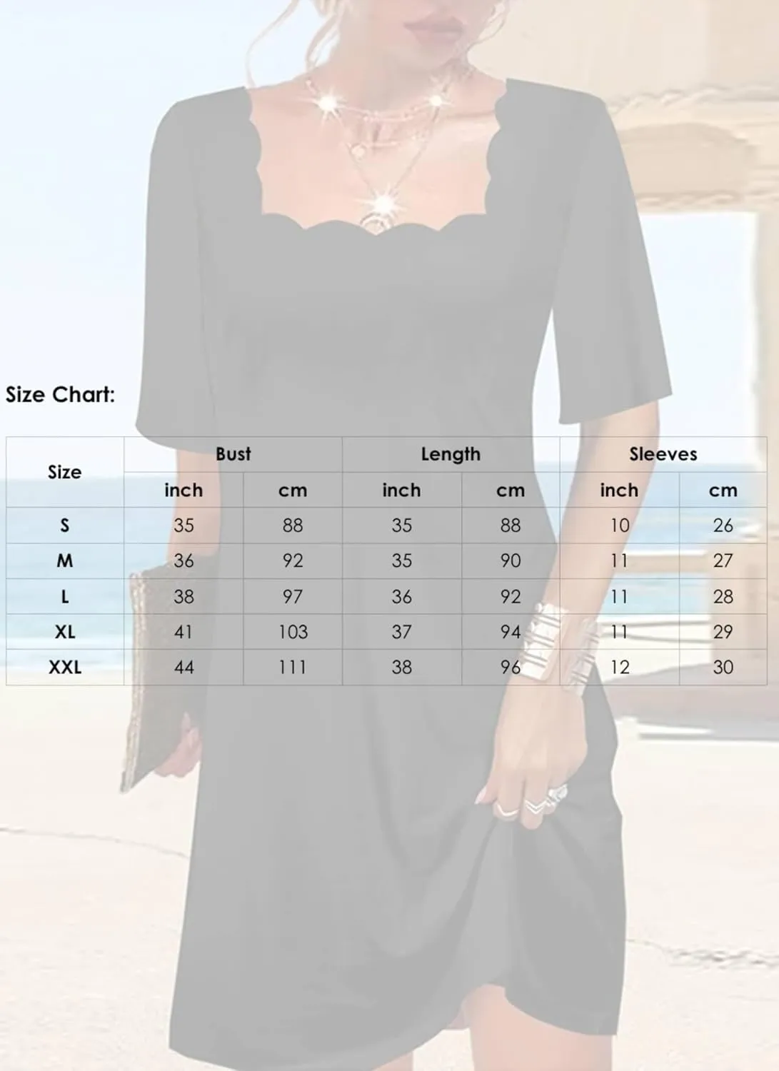 Dresses for Women Cool Plain Black Square Neck Short Sleeve Mini Dress Fashion Beach Vacation Party Club Outfits