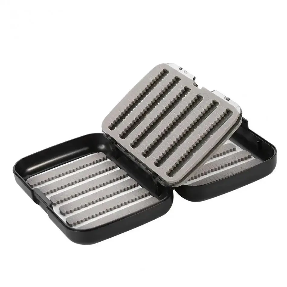 Durable Double Layered Waterproof Fly Fishing Tackle Box for Baits and Hooks - Ideal Fishing Accessory Storage Case