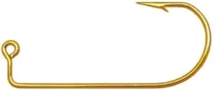 Eagle Claw 575 Gold Jig Hooks - 200 Pack (Size 3/0)