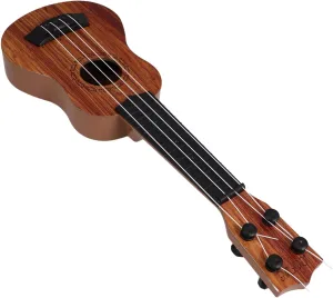 Educational Boys and Girls Ukulele Toy Plaything for Home School Double Arc Design Safe Plastic for Birthday Present