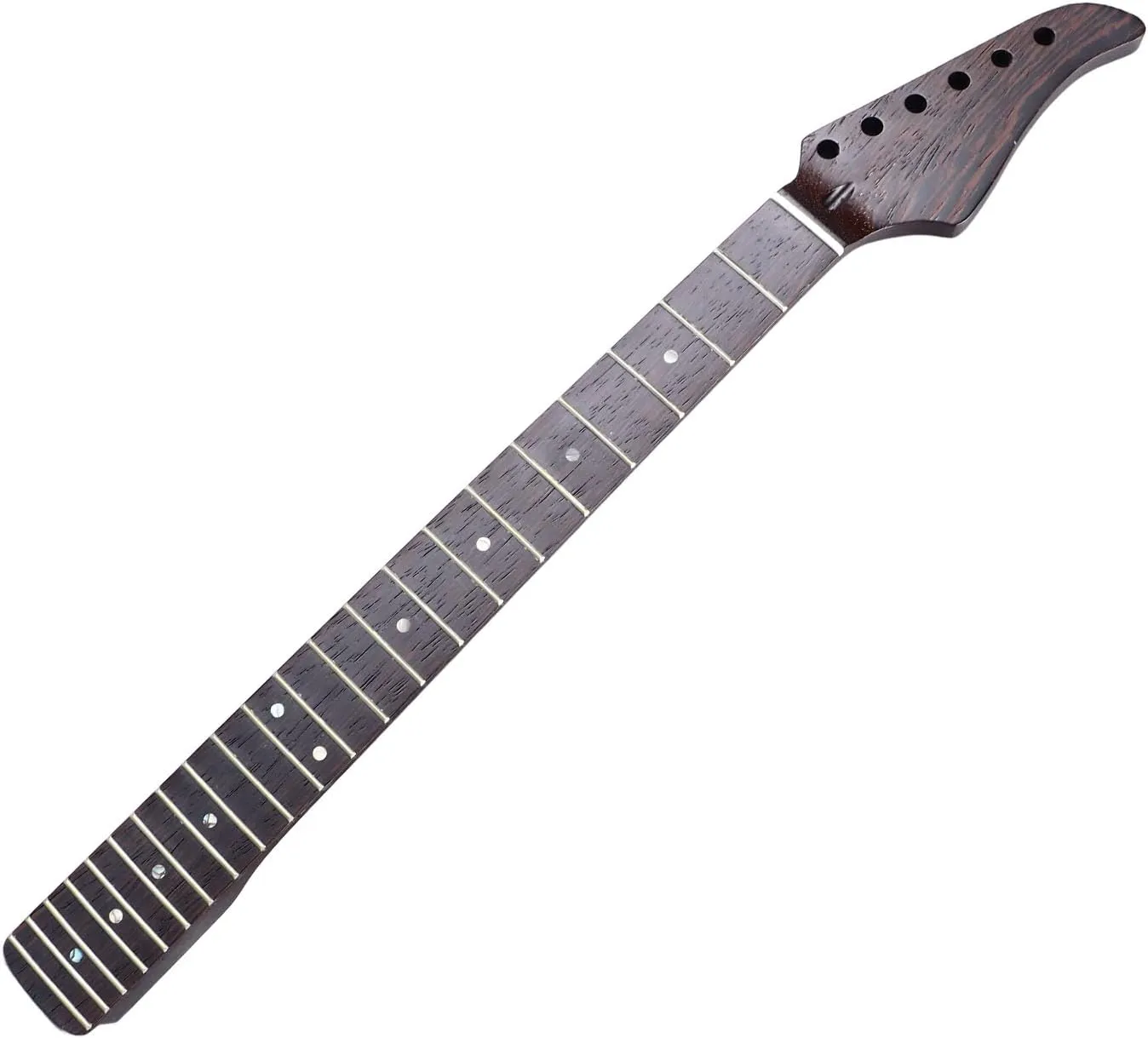 Electric Guitar Neck 22 Frets Wenge Wood Material Guitar Neck Replacement High Sound Quality Guitar Fingerboard Neck for Suhr ST Guitar Neck Paddle Head Unfinished Parts Replacem
