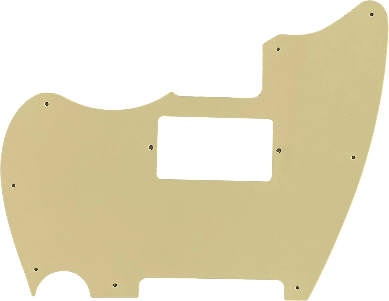 Electric Guitar Pickguard For Fender Warmoth MJT Telemaster Jazzcaster PAF Style (3 Ply Vintage Yellow)