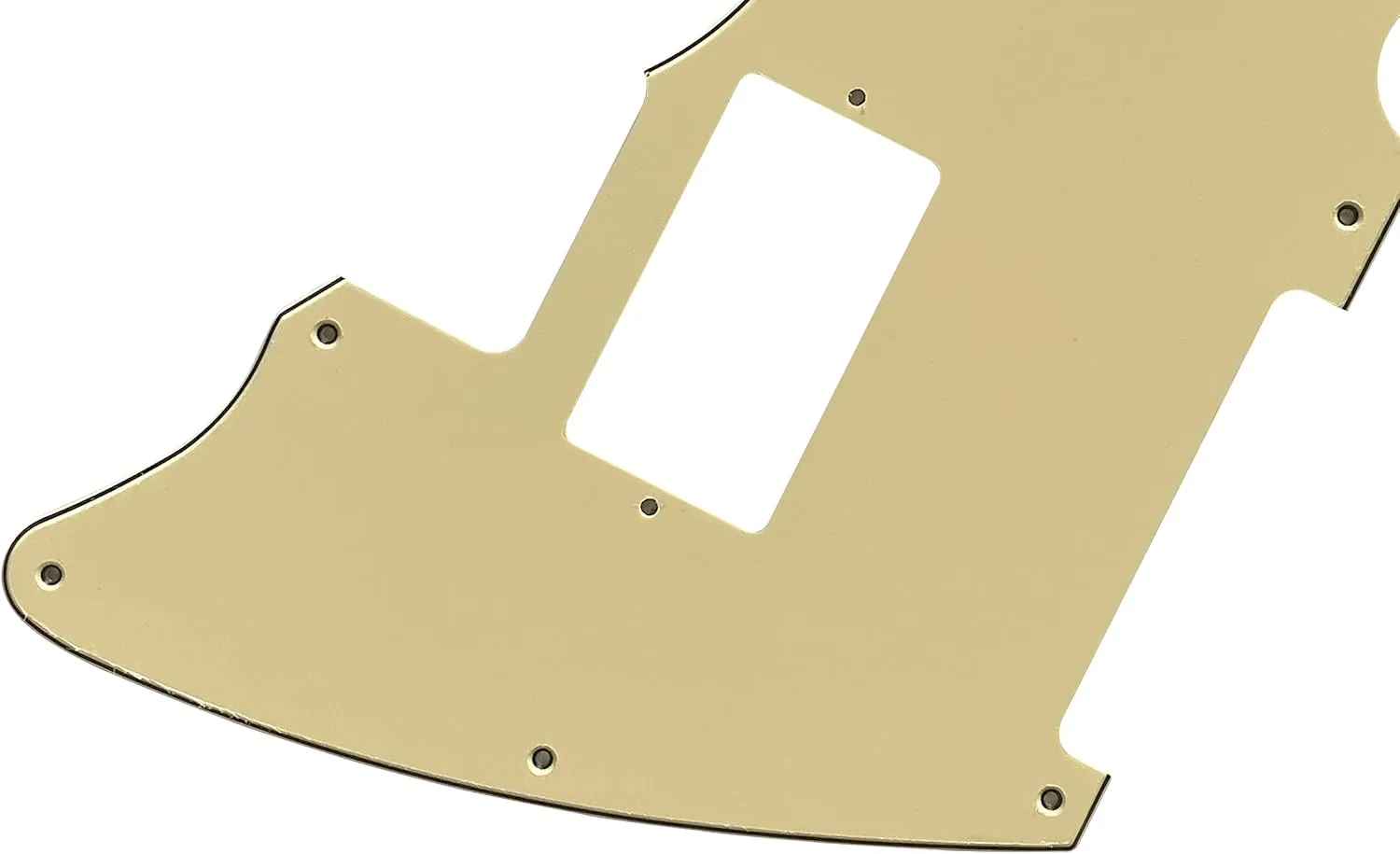 Electric Guitar Pickguard For Fender Warmoth MJT Telemaster Jazzcaster PAF Style (3 Ply Vintage Yellow)
