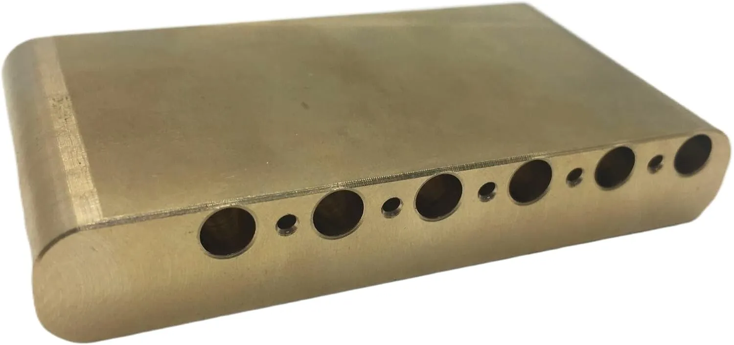 Electric Guitar Tremolo Bridge Block 52.5mm String Spacing Full Brass 40mm Guitar Tremolo Block For Fender Squier Strat Wilkinson Electric Guitar Parts