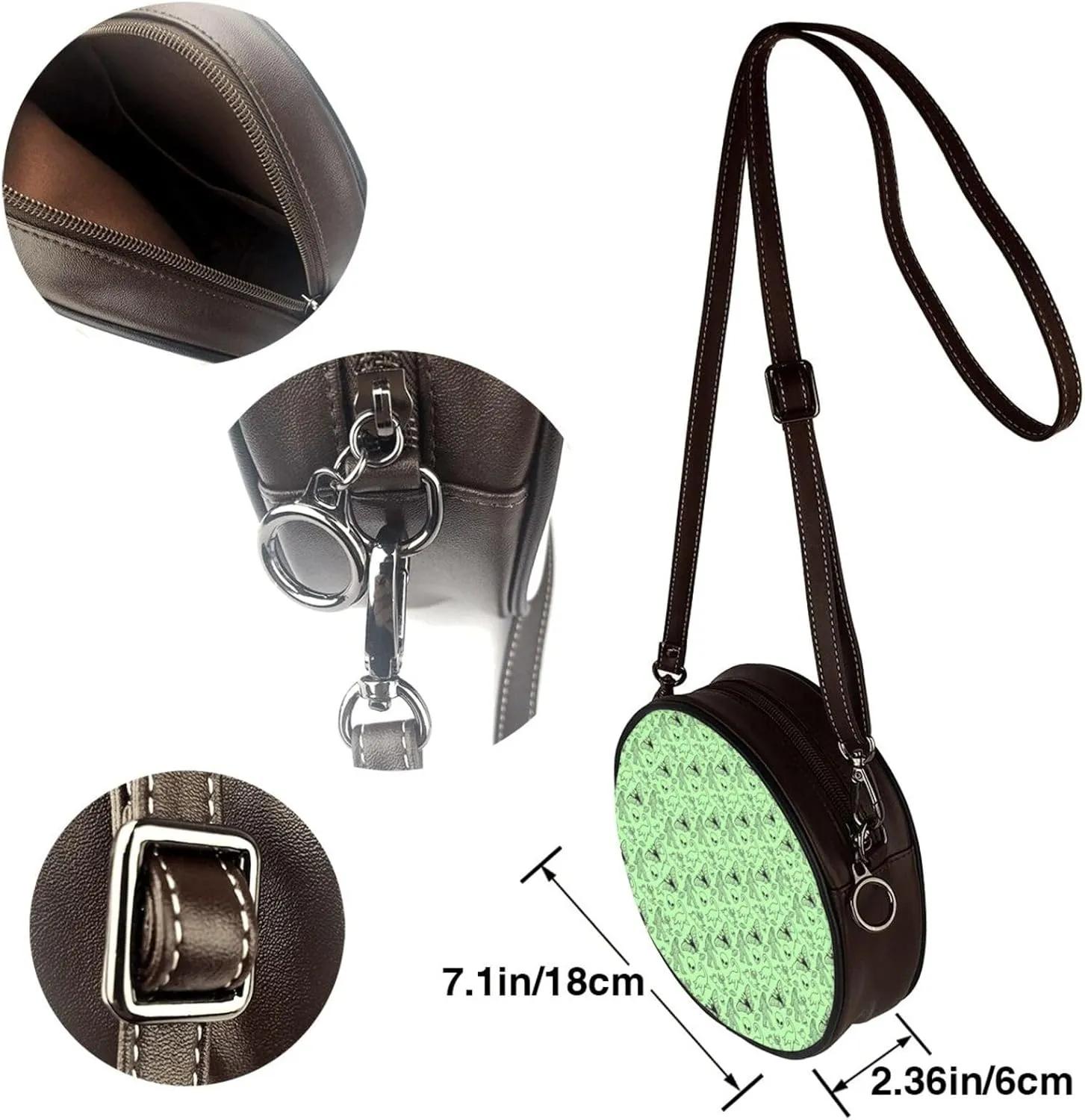 Elegant Leather Crossbody Handbag for Women