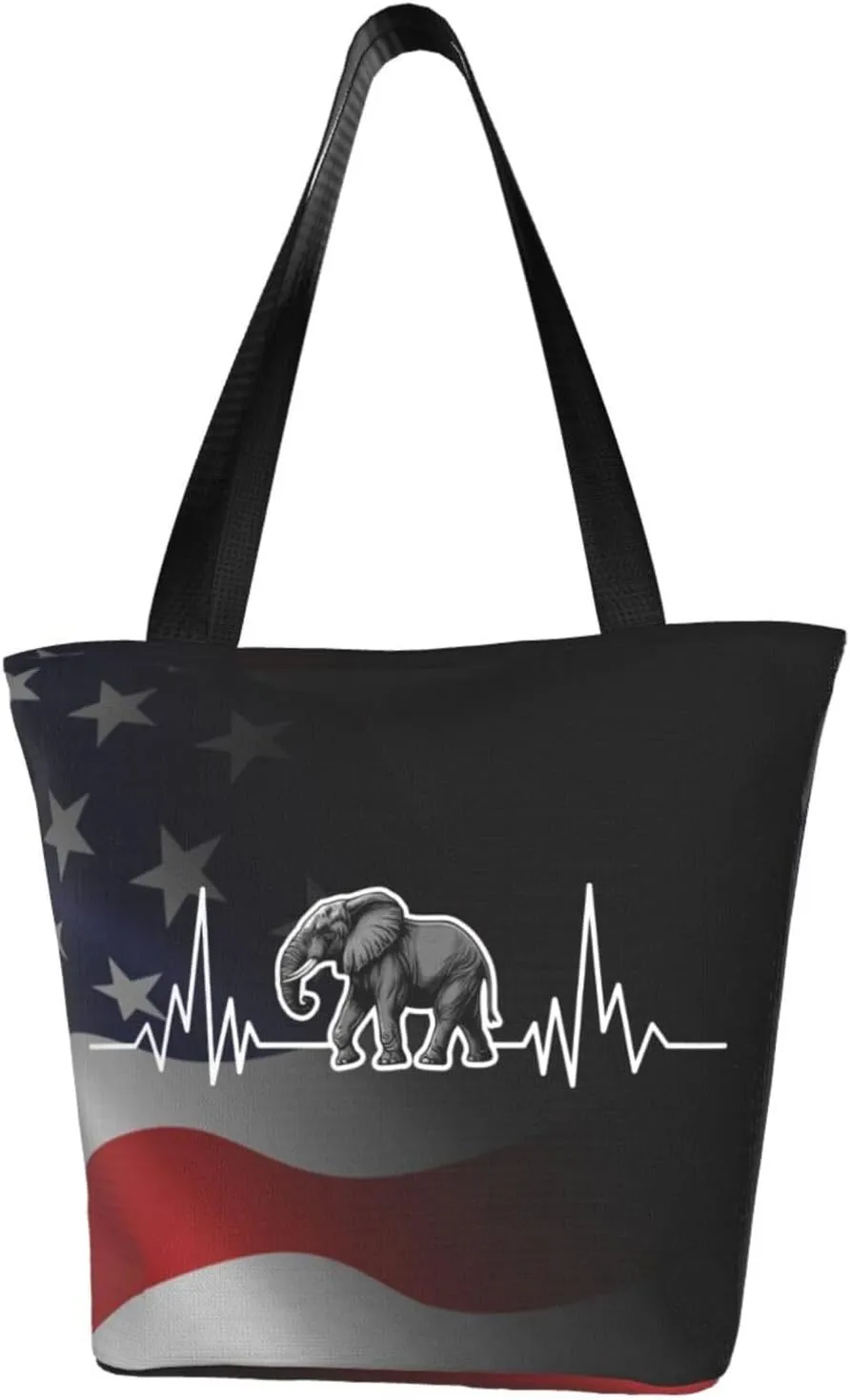 Elephant Heartbeat Fashion Shoulder Bag Large Capacity For Man Or Woman