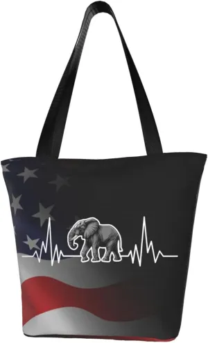 Elephant Heartbeat Fashion Shoulder Bag Large Capacity For Man Or Woman