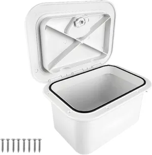 Embedded Tool Box Boats Accessory Marine Deck Storage Box Fishing Tackle Container Lockable Tackle Box