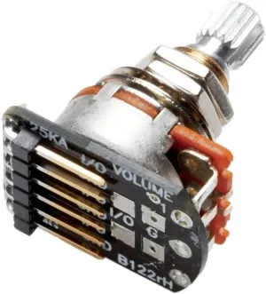 EMG Pickups EMG Potentiometer - Volume 25K (Long Shaft, Spline Shank) Guitar Accessories (654330800757)