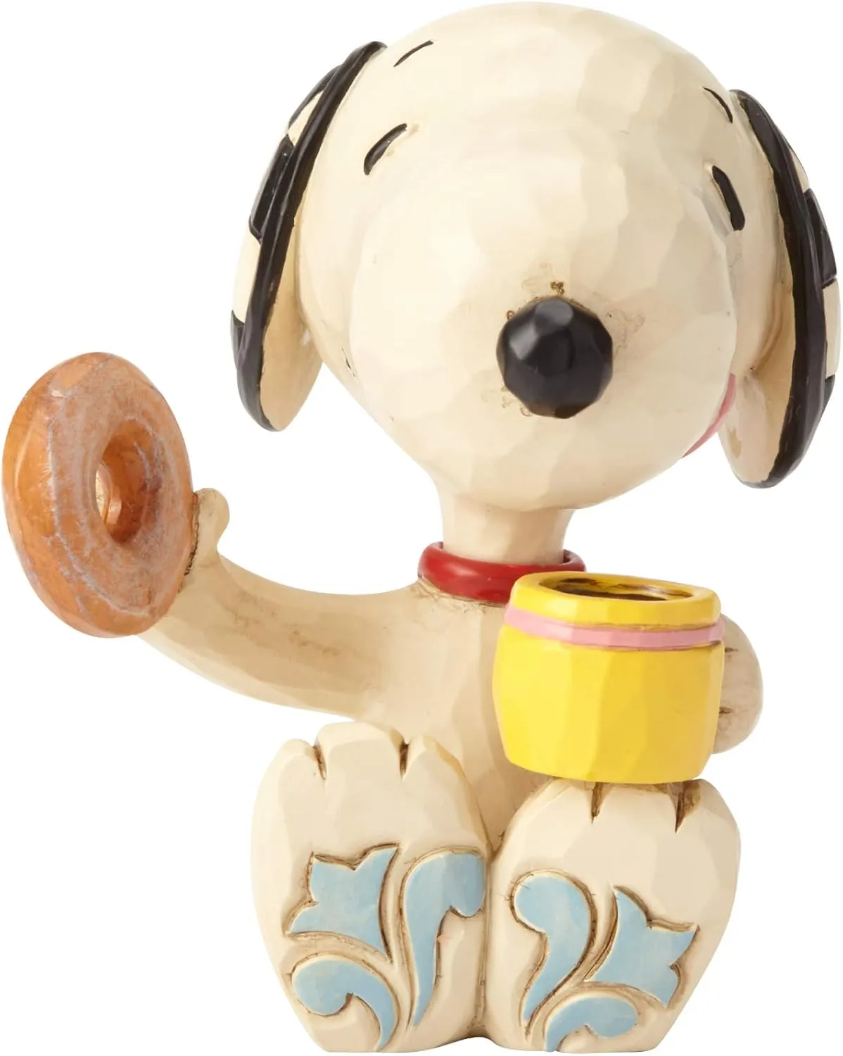 Enesco 6001297 Jim Shore Peanuts Snoopy Donuts and Coffee Miniature Figurine, 3 Inch, Multicolor