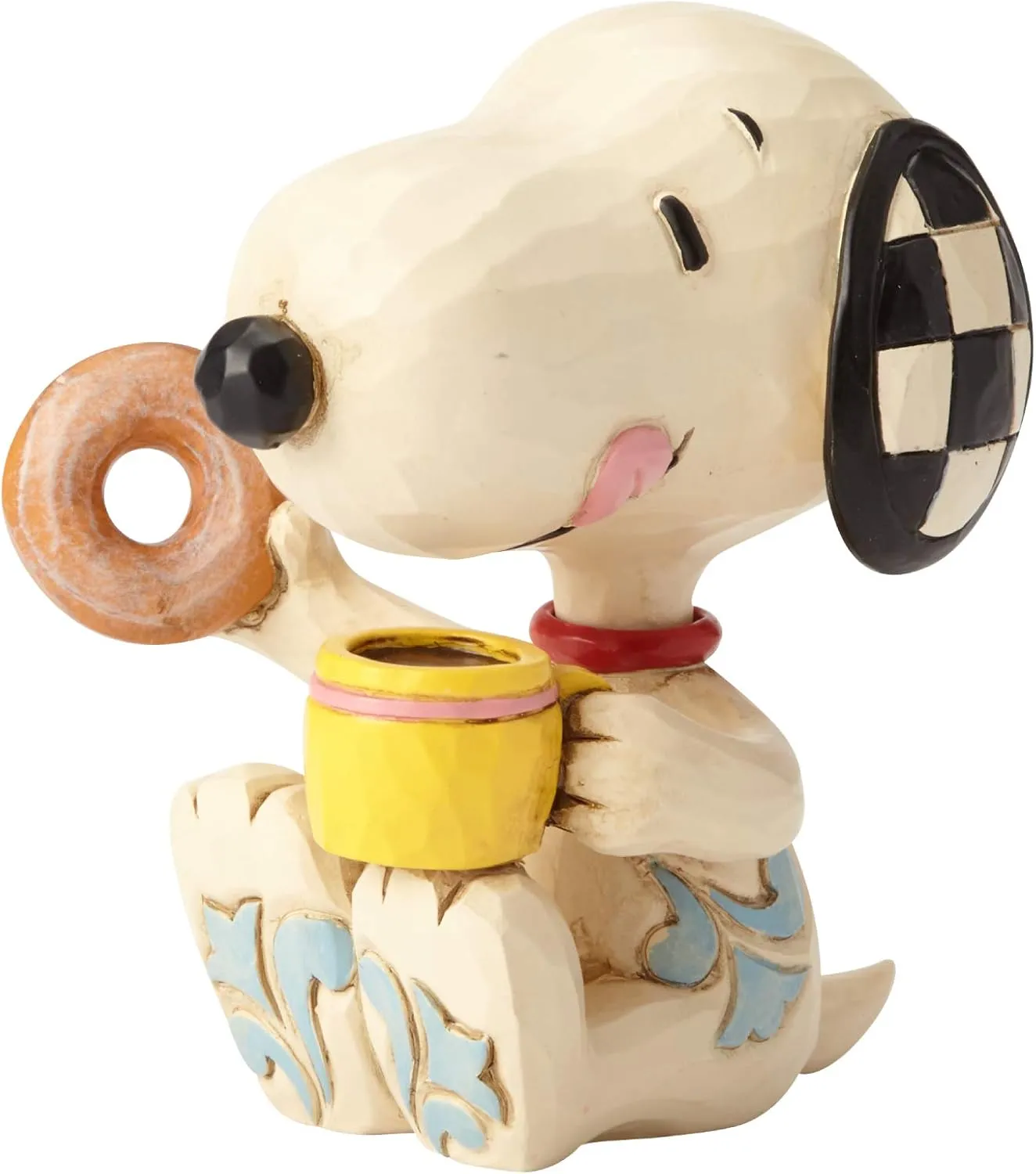 Enesco 6001297 Jim Shore Peanuts Snoopy Donuts and Coffee Miniature Figurine, 3 Inch, Multicolor