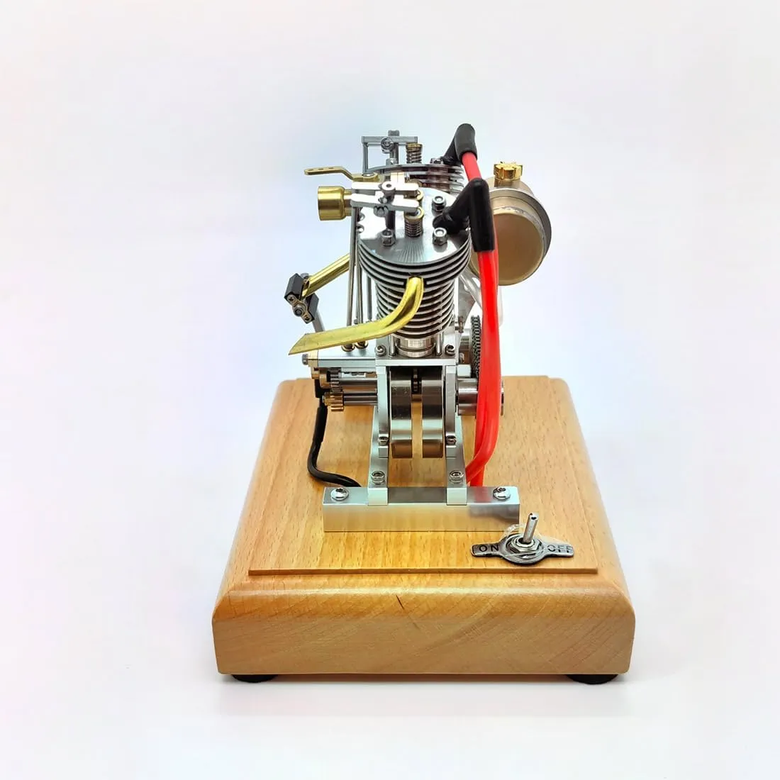 Engine Kit for Adults, Mini Retro Engine Model Kit That Runs, Engine Motor Model Educational Physics Experiment STEM Model - RTR