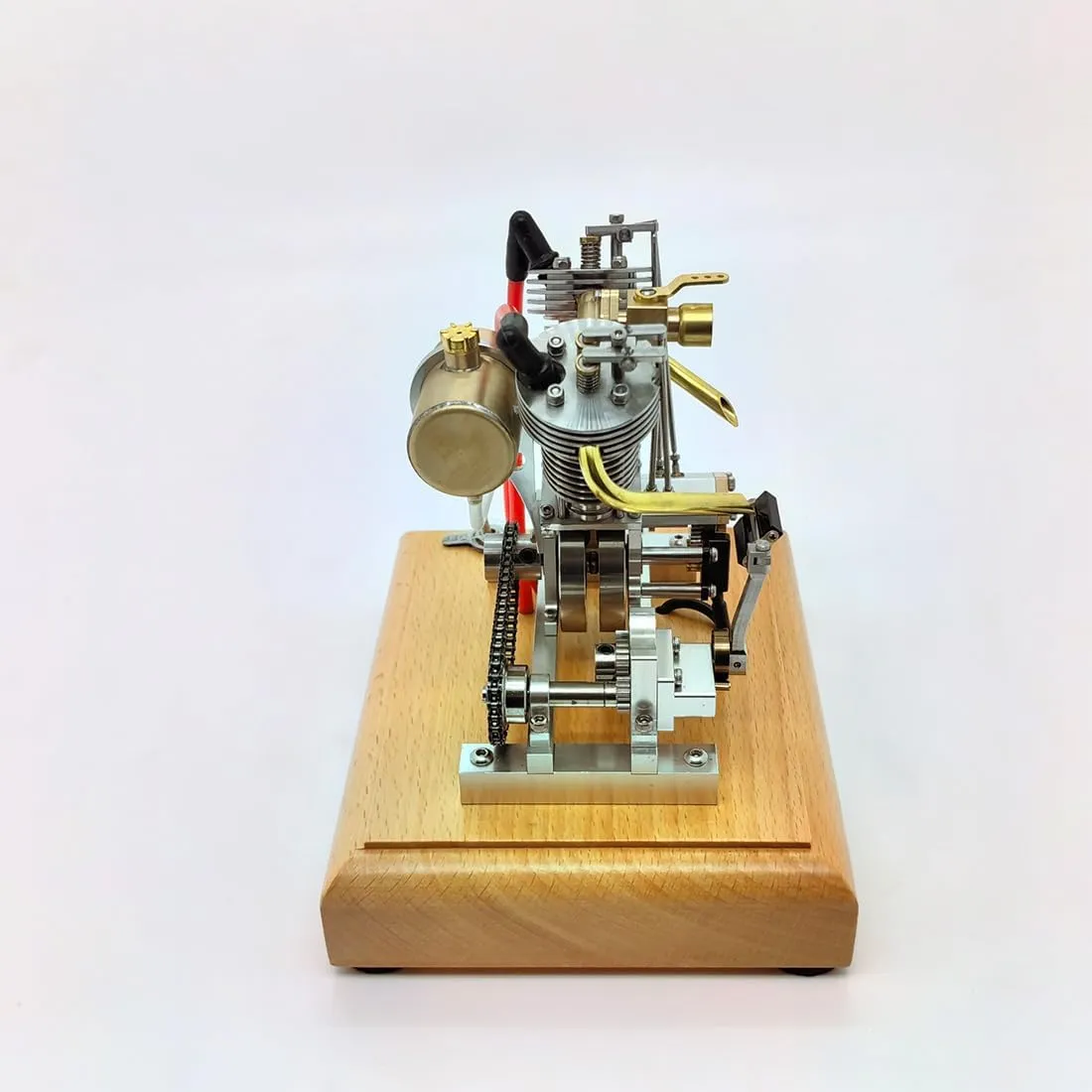 Engine Kit for Adults, Mini Retro Engine Model Kit That Runs, Engine Motor Model Educational Physics Experiment STEM Model - RTR