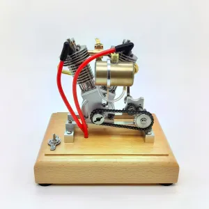 Engine Kit for Adults, Mini Retro Engine Model Kit That Runs, Engine Motor Model Educational Physics Experiment STEM Model - RTR