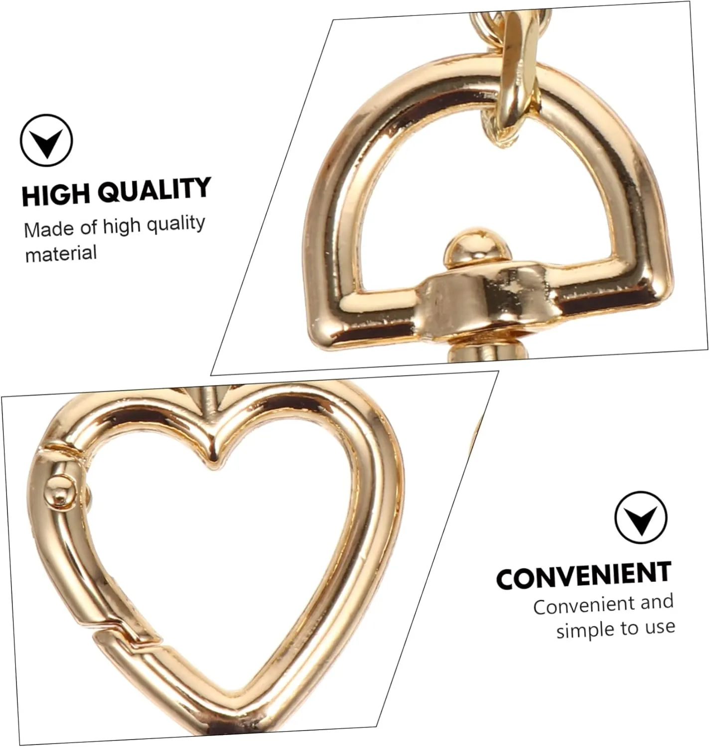 ERINGOGO Handbag DIY Chain Purse Extender Bag Extender Short Chain Extension Not Too Light or Too Heavy