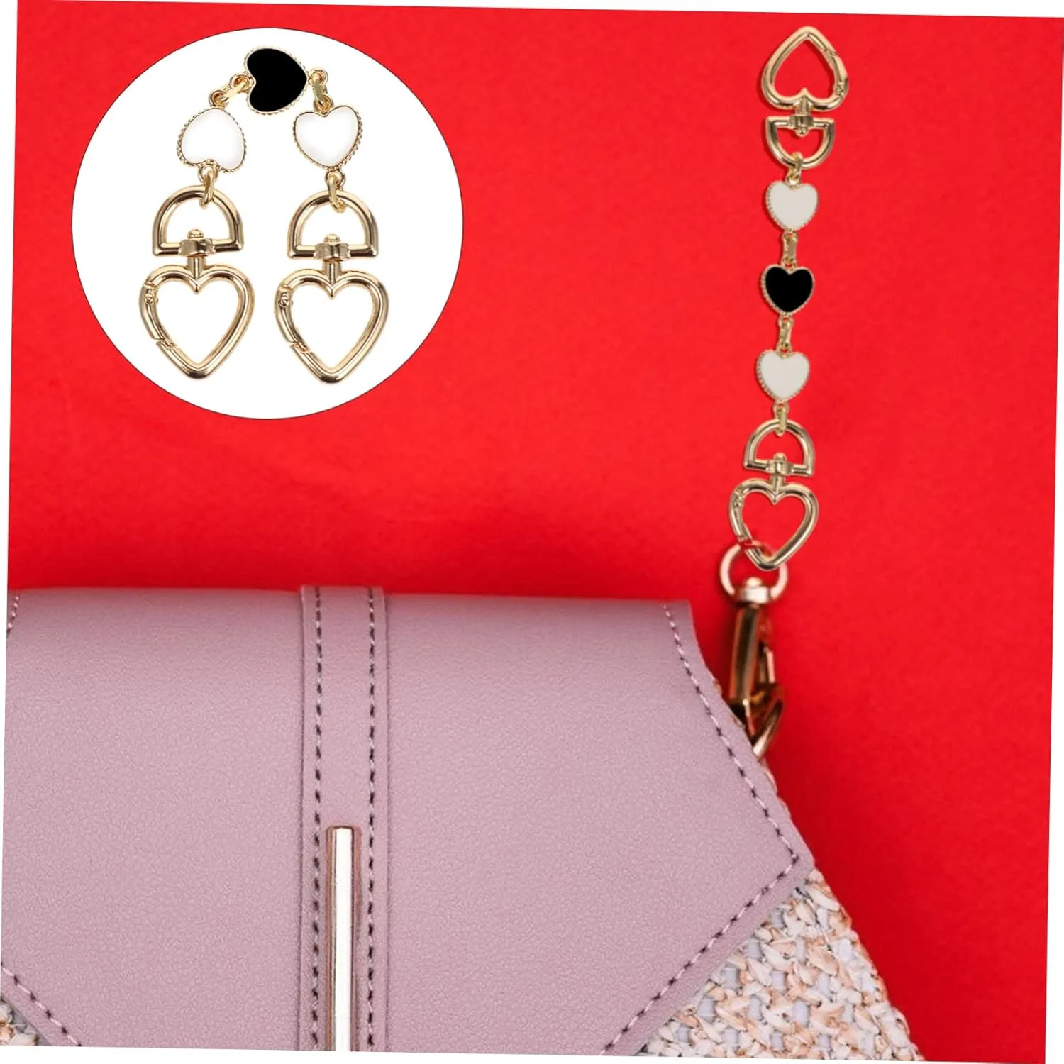 ERINGOGO Handbag DIY Chain Purse Extender Bag Extender Short Chain Extension Not Too Light or Too Heavy