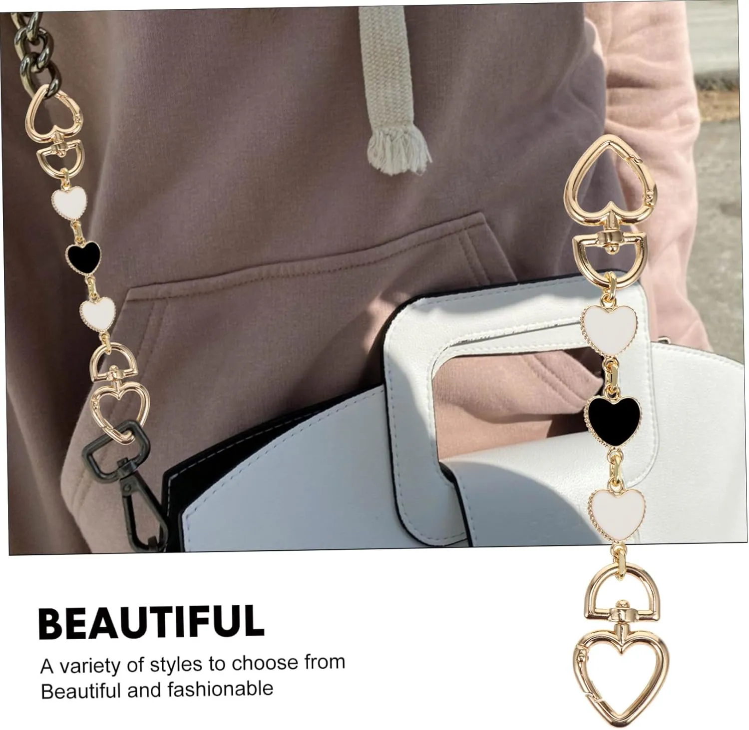 ERINGOGO Handbag DIY Chain Purse Extender Bag Extender Short Chain Extension Not Too Light or Too Heavy