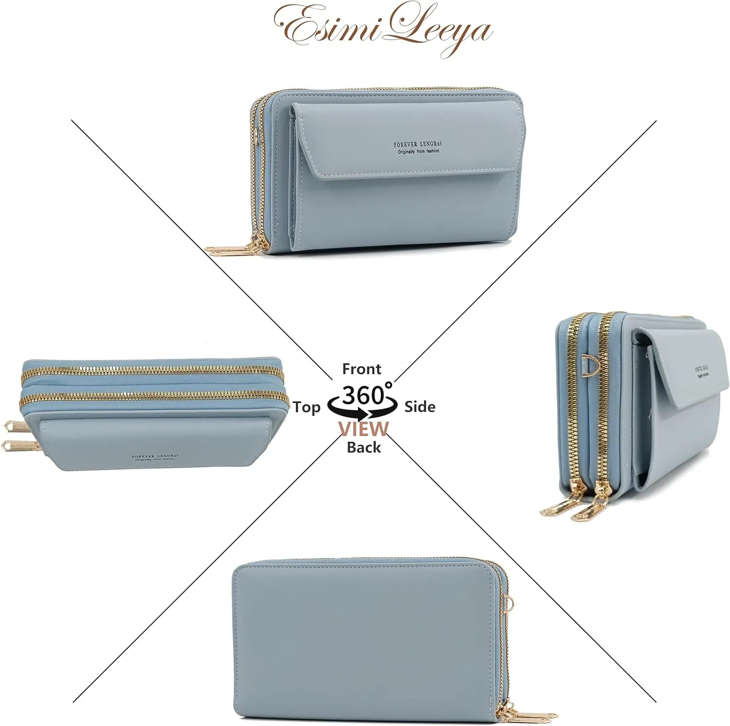 Esimileeya Compact Small Crossbody Bags for Women Trendy Clutch Handbag Purses for Women Lady Cell Phone Wallet Shoulder Bag