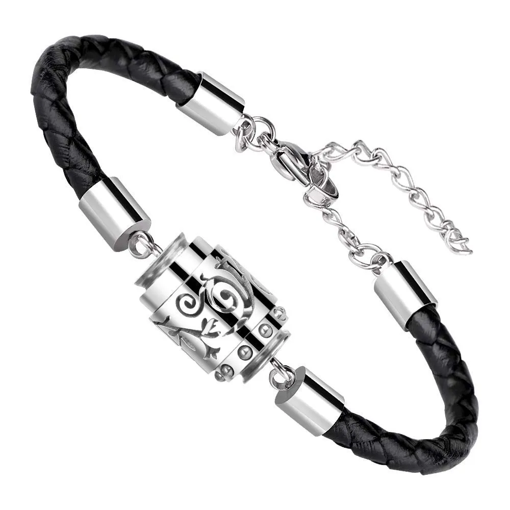 Essential Oil Diffuser Bracelet - Aromatherapy Stainless Steel Locket With Leather Adjustable Wristband for Mother's Day, Women & Men