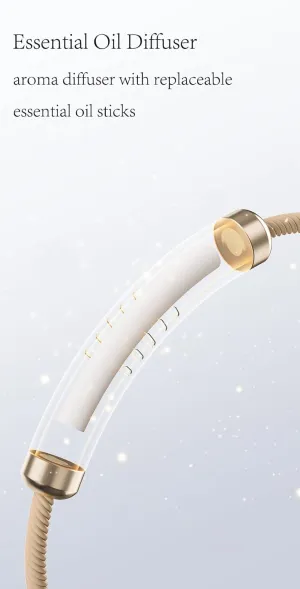 Essential Oil Diffuser Bracelet Aromatherapy Zinc Alloy Locket with Canvas weaving Adjustable Wristband Diffusing for Mother's Day Women&Men.Champagne.