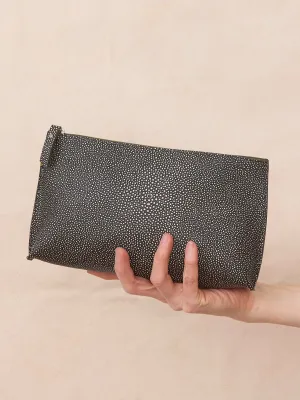 Essential Pouch, Shimmery Shagreen