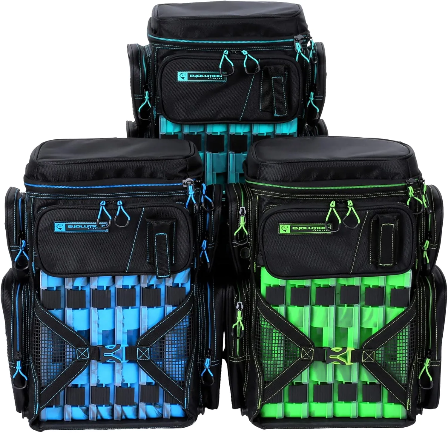 Evolution Fishing Drift Series Tackle Backpack – 3600, Outdoor Rucksack w/ 6 Fishing Tackle Trays, Heavy Duty