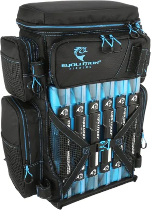 Evolution Fishing Drift Series Tackle Backpack – 3600, Outdoor Rucksack w/ 6 Fishing Tackle Trays, Heavy Duty