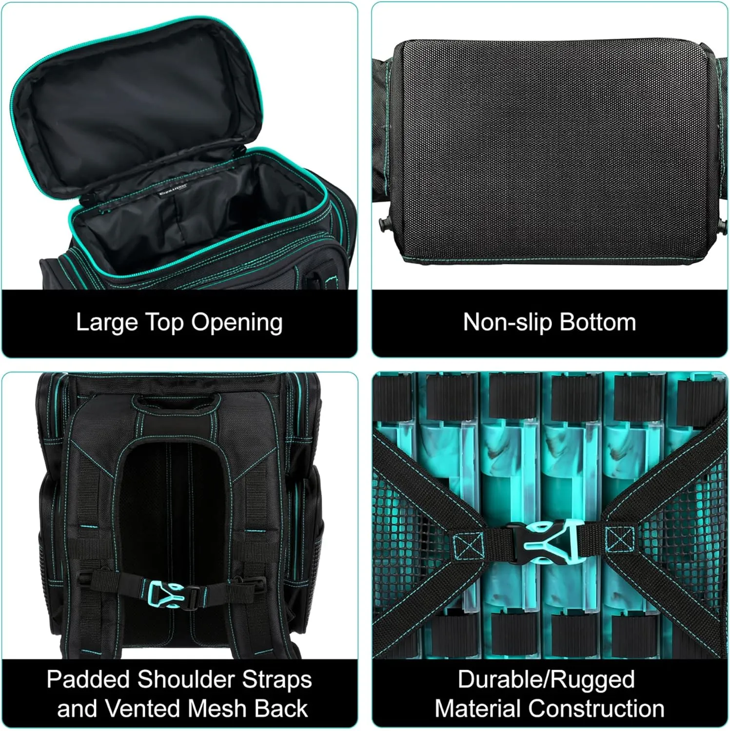 Evolution Fishing Drift Series Tackle Backpack – 3600, Outdoor Rucksack w/ 6 Fishing Tackle Trays, Heavy Duty