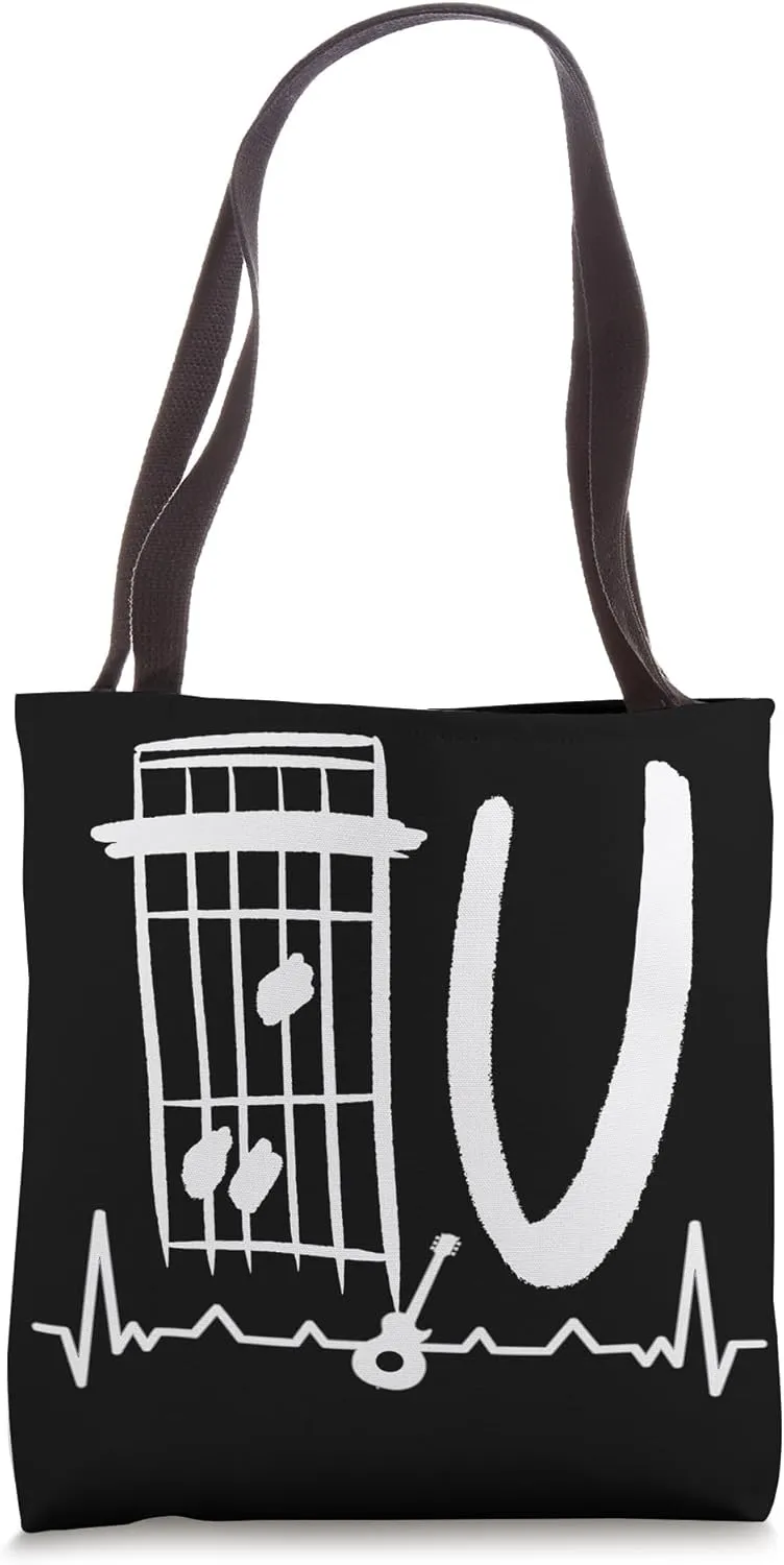F Chord Guitar, Funny Guitar F Chord, Guitar Chord Tote Bag