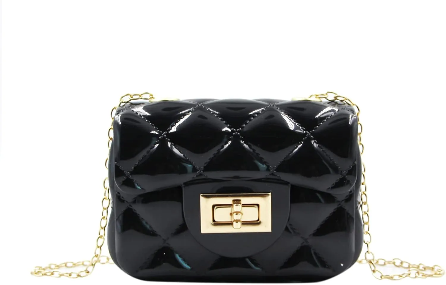 Fashion Candy Color Handbag Satchel Mini Pink Purse Jelly Shoulder Bag Crossbody Purse with Pearls Handle Chain Strap(Small)