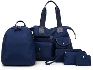 Fashion Women 4pcs Bag Set Nylon Soft Handbag Should Bag Tote Clutch