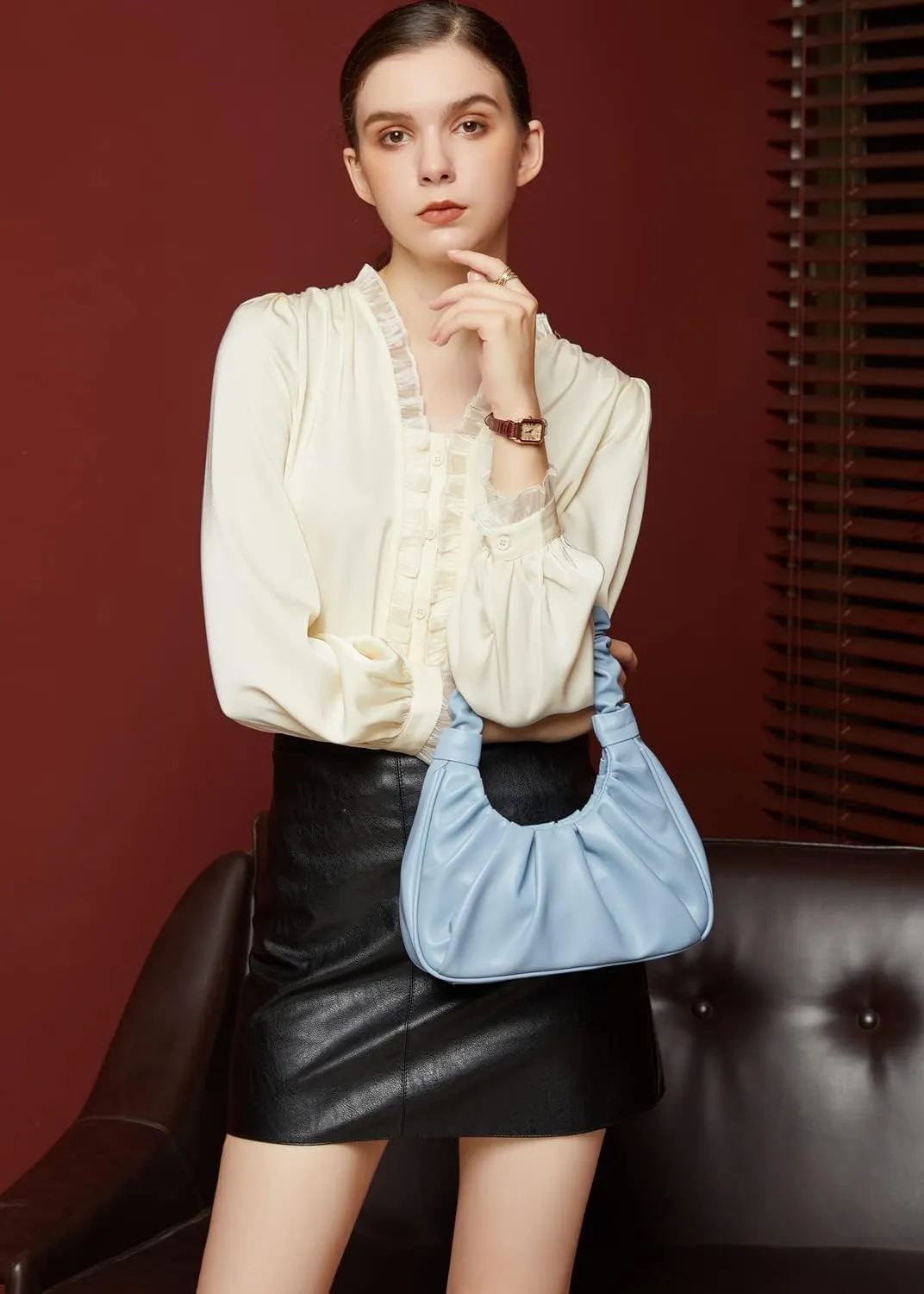 fashionable for Women cute Hobo Tote Bags handbag mini clutch with zipper