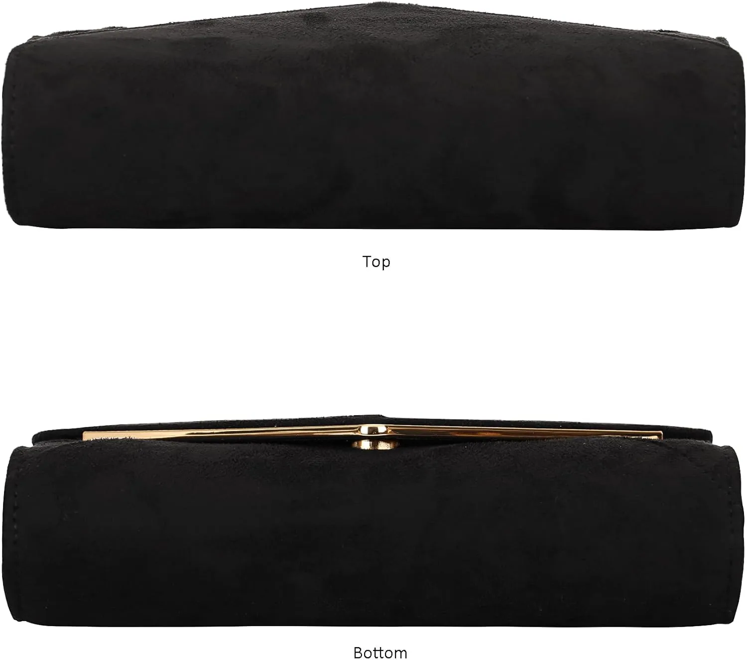Faux Suede Women Evening Bag Foldover Clutch Purse Cocktail Prom Party Formal Envelope Handbag