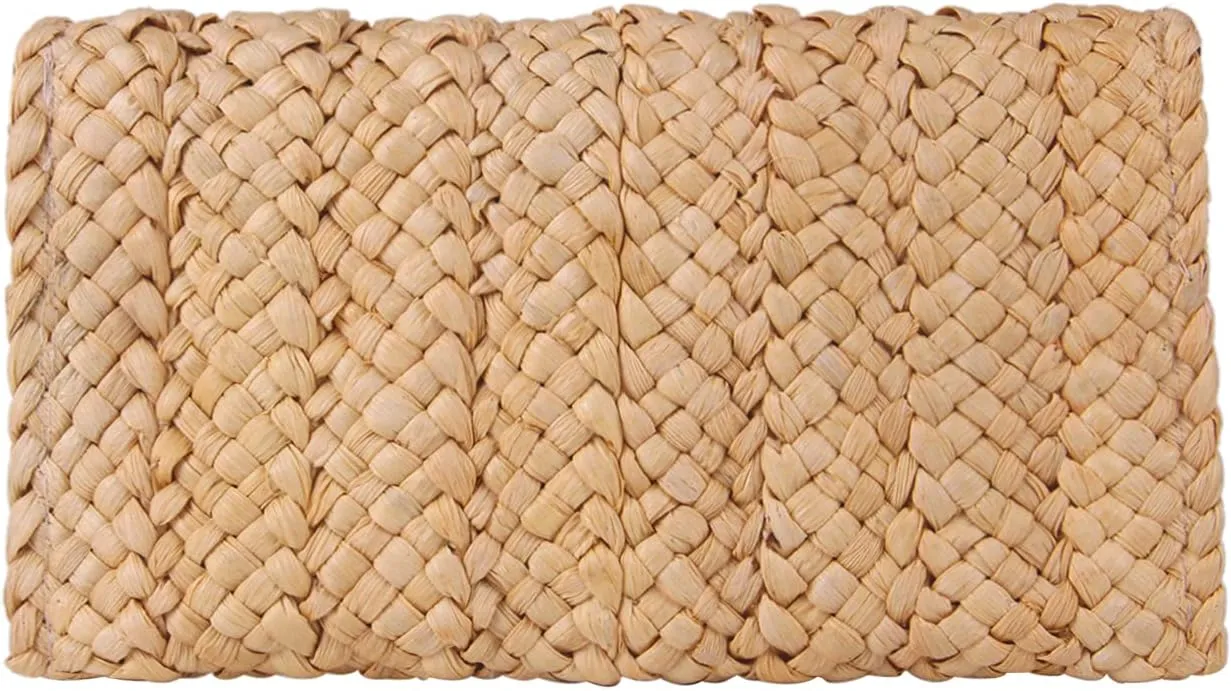 Fecialy Straw Clutch Purses Straw Purses for Women Envelope Woven Clutch Handbags Summer Beach Bags