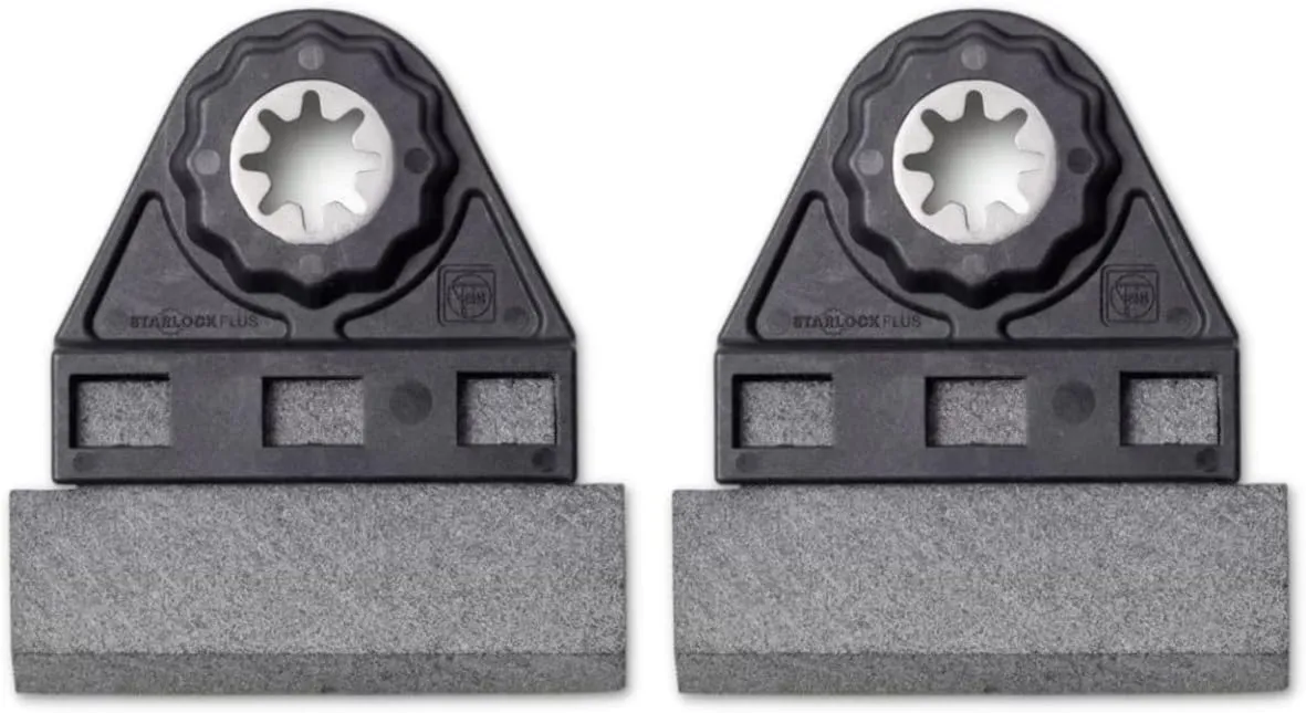 Fein Starlock Plus Tile Grout Cleaner for MultiMaster Tools - Heavy-Duty Cleaning for Heavily Soiled Grouts, Suitable for All Joint Widths, 2-Pack - 63719011220