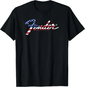 Fender American Flag Fill Logo T-Shirt