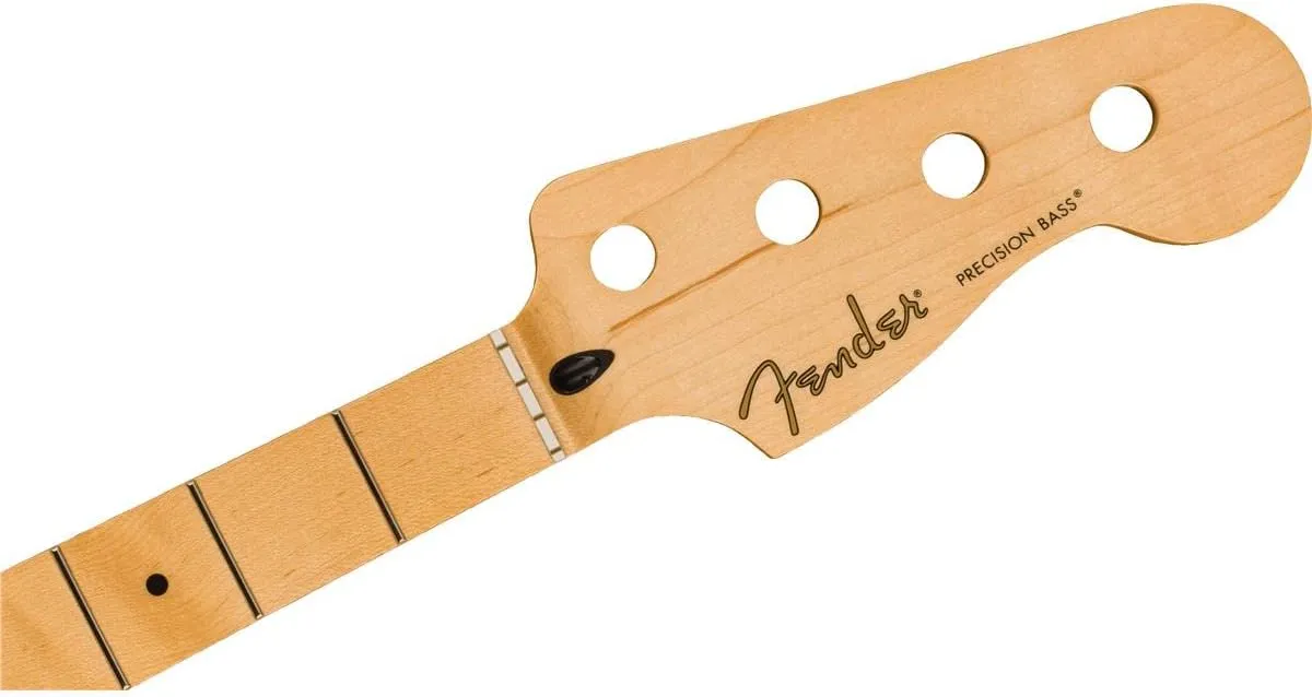 Fender Player Series Precision Bass Neck, Modern C, 20 Medium Jumbo Frets, Maple Fingerboard